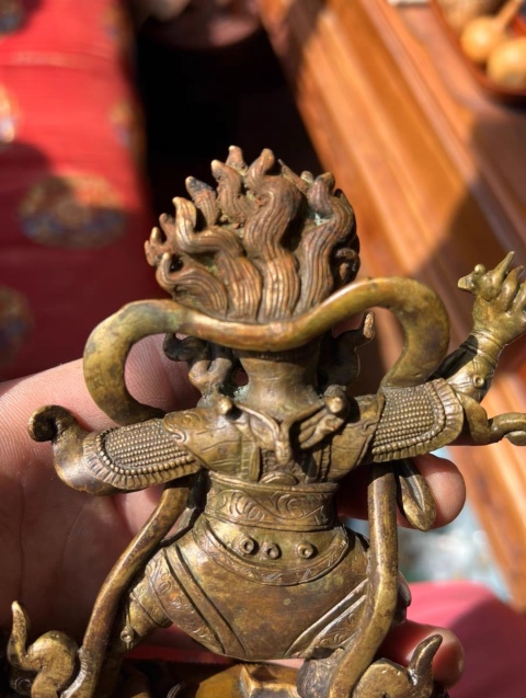 古玩銅器大紅司命拍賣，當前價格56800元
