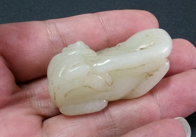 古玩玉器和田玉封侯拜相把件拍賣,當前價格528元