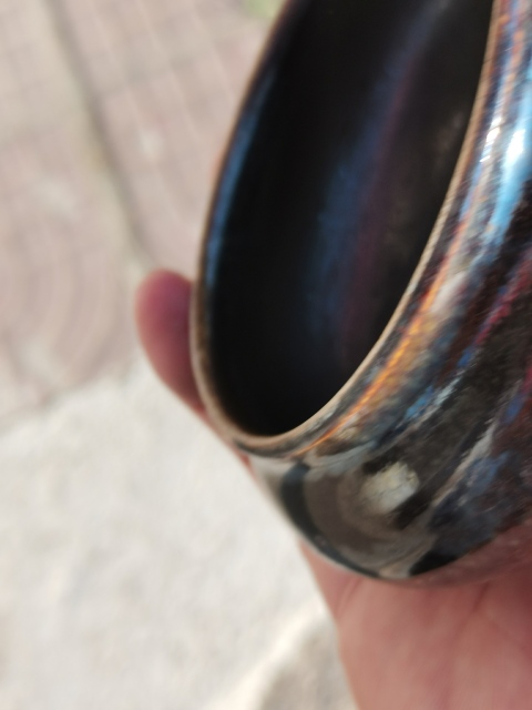 古玩陶瓷醬釉水洗清代的窯變水洗。文房用品上手漂亮的很。拍賣(mài)，當(dāng)前價(jià)格599元