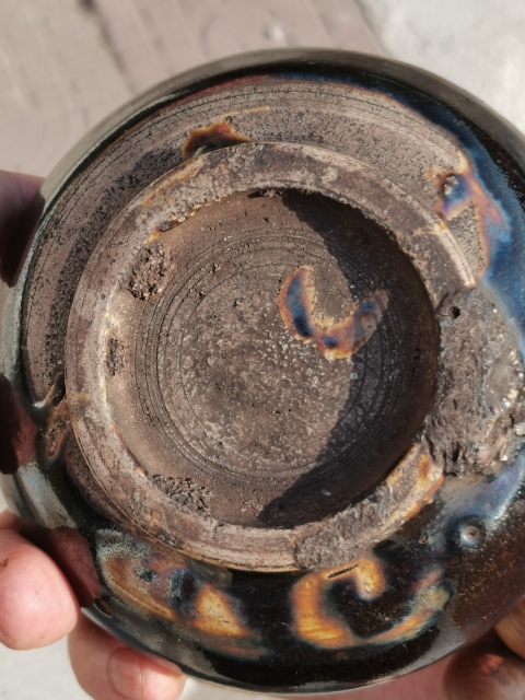 古玩陶瓷醬釉水洗清代的窯變水洗。文房用品上手漂亮的很。拍賣(mài)，當(dāng)前價(jià)格599元