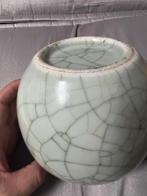 古玩陶瓷仿官釉水盂拍賣，當前價格6666元