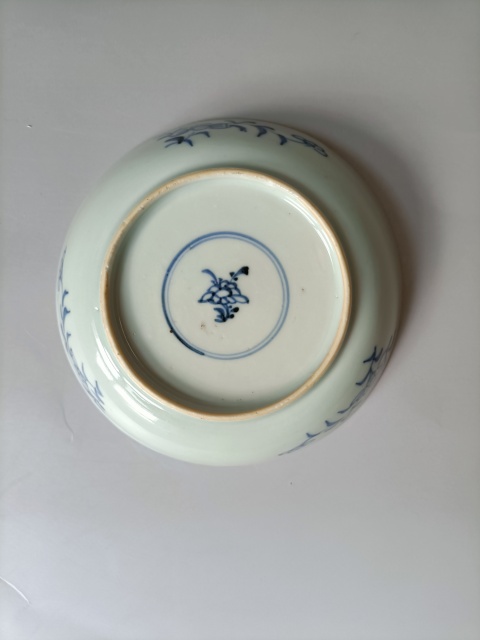 古玩陶瓷青花花卉紋盤拍賣,當前價格333元