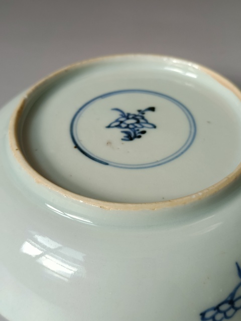 古玩陶瓷青花花卉紋盤拍賣,當前價格333元