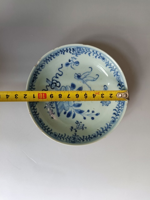 古玩陶瓷青花花卉紋盤拍賣,當前價格333元