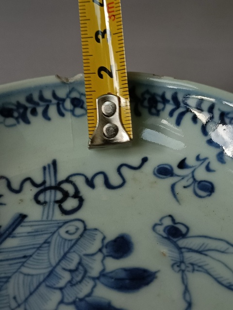 古玩陶瓷青花花卉紋盤拍賣,當前價格333元