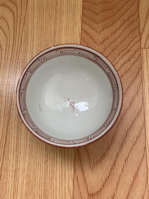 古玩陶瓷青花加彩碗拍賣，當前價格120元