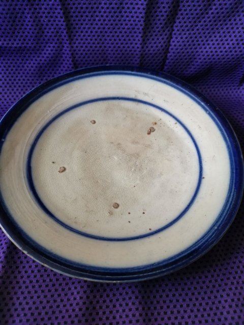 古玩陶瓷清代，內支釘，青花盤拍賣，當前價格999元