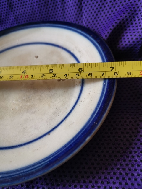 古玩陶瓷清代，內支釘，青花盤拍賣，當前價格999元
