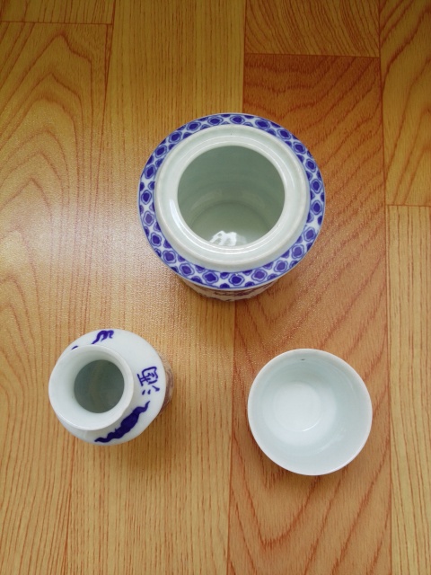 古玩陶瓷八十年代青花酒溫拍賣，當(dāng)前價格398元