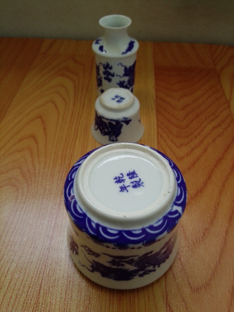 古玩陶瓷八十年代青花酒溫拍賣，當(dāng)前價格398元