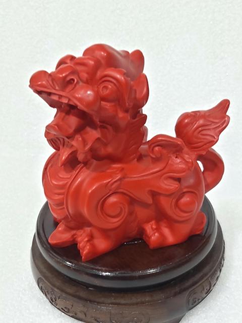 古玩雜項朱砂貔貅擺件拍賣,當前價格0元