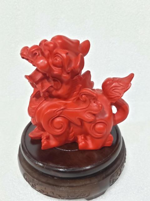 古玩雜項朱砂貔貅擺件拍賣,當前價格0元