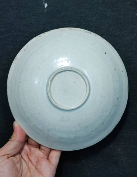 古玩陶瓷【少見精品】南宋定窯白釉印仙鶴紋盤拍賣,當前價格12888元