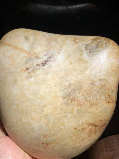 古玩玉器和田白玉籽料原石拍賣,當前價格9600元
