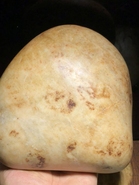 古玩玉器和田白玉籽料原石拍賣,當前價格9600元