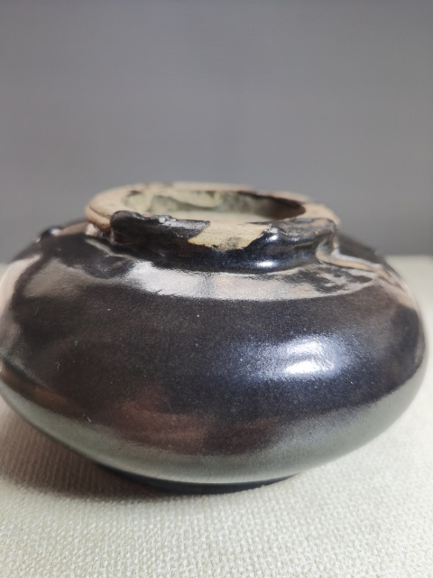 古玩陶瓷清代·醬釉罐拍賣，當前價格1200元