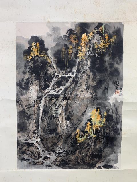 古玩字畫嶺南畫家代表人物王維寶 山水圖拍賣,當前價格2588元