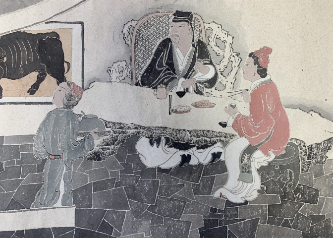 古玩字畫老圃入室弟子孟凡書 立春圖拍賣，當前價格2588元