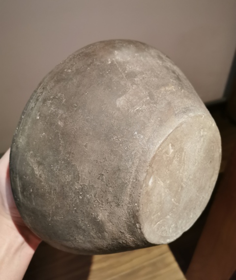 古玩陶瓷戰(zhàn)國?灰陶刻水波紋蓋罐拍賣,當(dāng)前價(jià)格999元