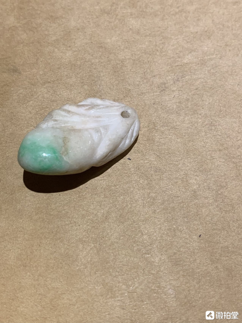 古玩玉器創匯時期翡翠桃拍賣,當前價格800元