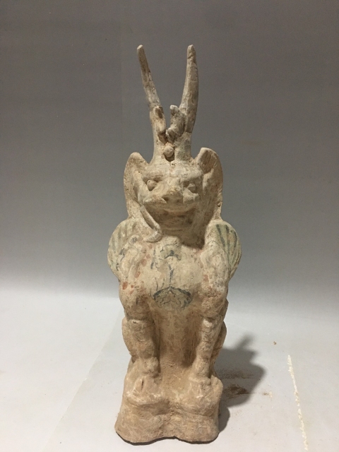 古玩陶瓷（僅供交流）鎮(zhèn)墓天魔獸拍賣，當前價格3800元