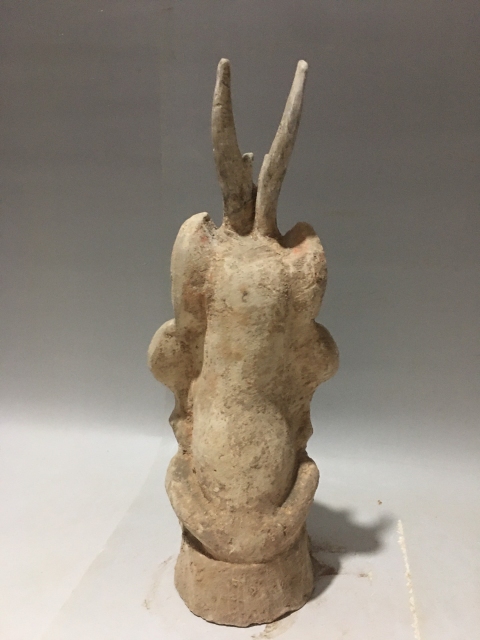 古玩陶瓷（僅供交流）鎮(zhèn)墓天魔獸拍賣，當前價格3800元