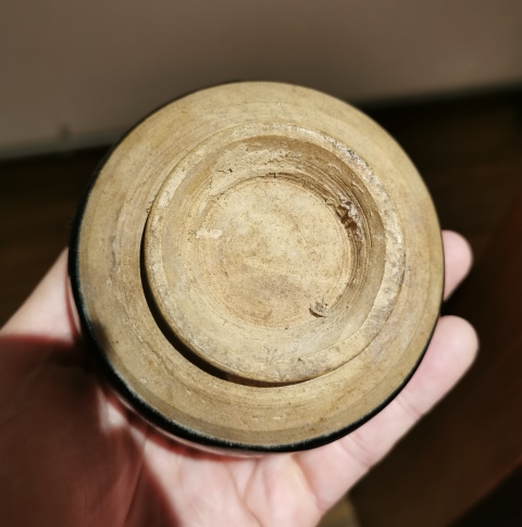 古玩陶瓷元代?窯變黑釉雙系罐拍賣,當(dāng)前價格666元
