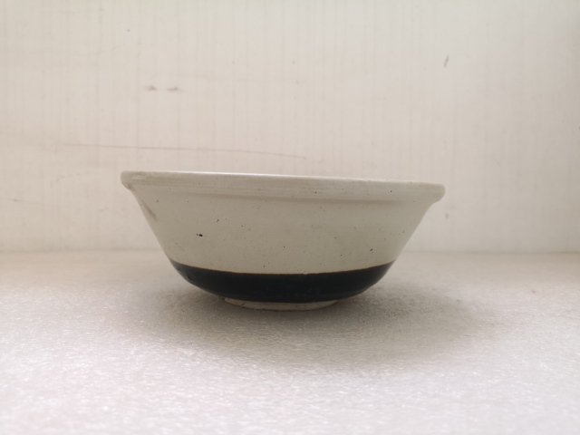 古玩陶瓷元末明初磁州窯壽字碗拍賣，當前價格1100元