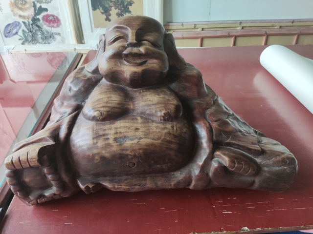 古玩雜項精品木雕彌勒佛拍賣，當前價格688元
