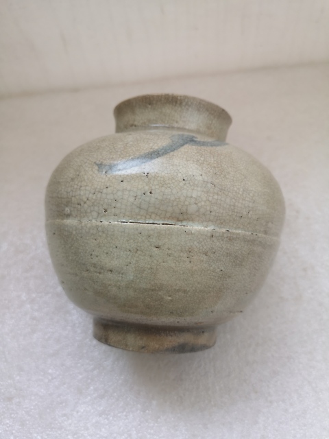 古玩陶瓷清早期青花罐拍賣,當(dāng)前價(jià)格580元