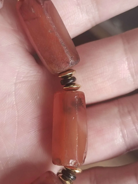古玩雜項清康雍(十八世紀).六棱紅瑪瑙長珠手串拍賣,當前價格1680元