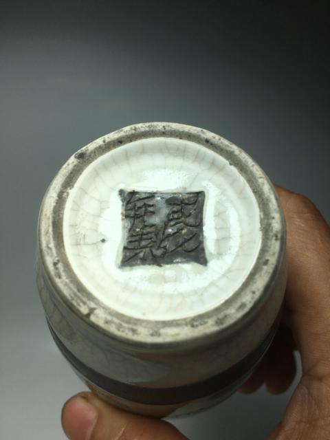 古玩陶瓷哥釉五彩刀馬人物戰(zhàn)將紋螭龍雙耳瓶拍賣,當前價格0元