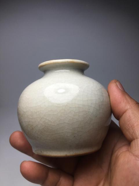 古玩陶瓷哥釉石榴尊拍賣，當前價格1600元