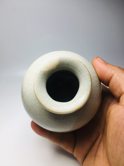 古玩陶瓷哥釉石榴尊拍賣，當前價格1600元