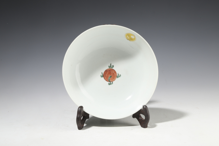 古玩陶瓷清晚·紅綠彩團(tuán)龍紋碗拍賣，當(dāng)前價(jià)格6800元