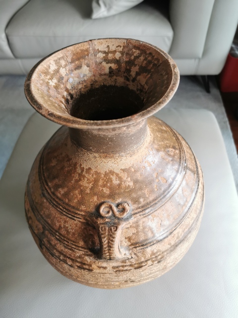 古玩陶瓷漢代·青釉雙系罐拍賣,當(dāng)前價(jià)格2200元