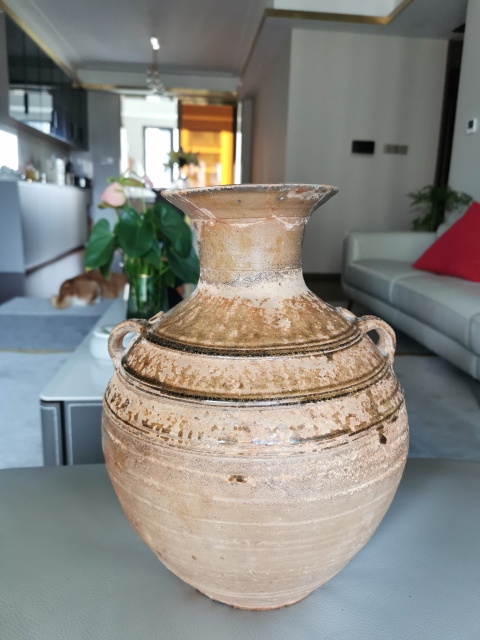 古玩陶瓷漢代·青釉雙系罐拍賣,當(dāng)前價(jià)格2200元