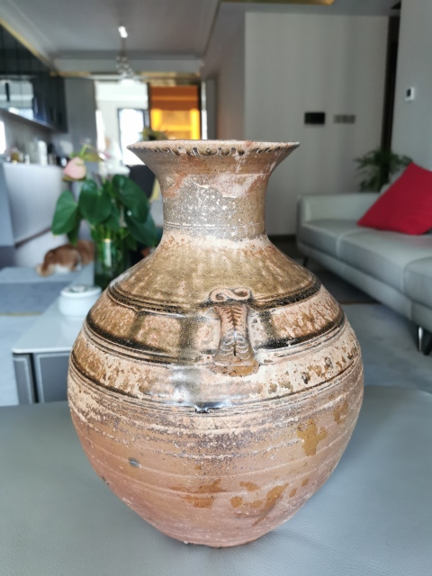 古玩陶瓷漢代·青釉雙系罐拍賣,當(dāng)前價(jià)格2200元