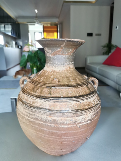 古玩陶瓷漢代·青釉雙系罐拍賣,當(dāng)前價(jià)格2200元
