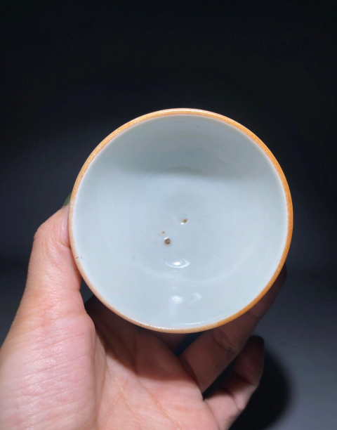 古玩陶瓷收藏佳品白釉雞心杯拍賣，當前價格2888元