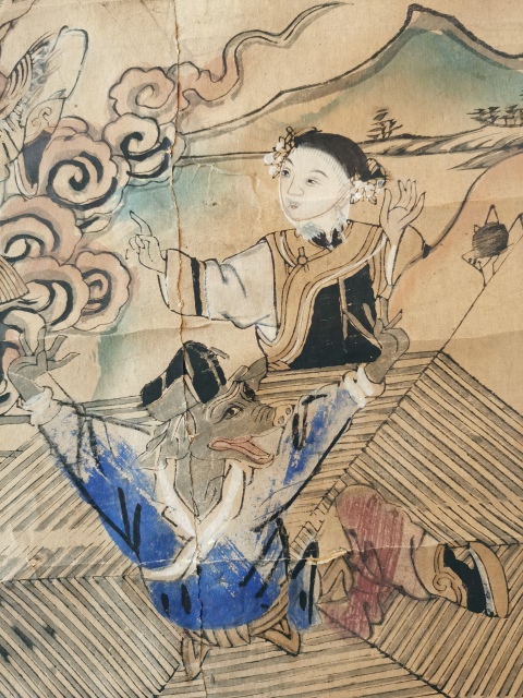 古玩字畫木板年畫《西游記》拍賣,當前價格120000元