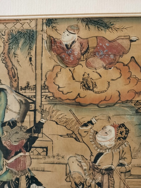 古玩字畫木板年畫《西游記》拍賣,當前價格120000元
