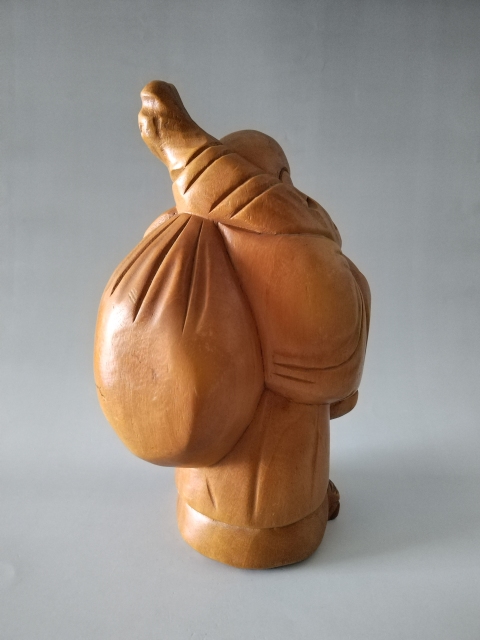 古玩雜項（黃楊木雕）招財彌勒佛拍賣，當前價格568元
