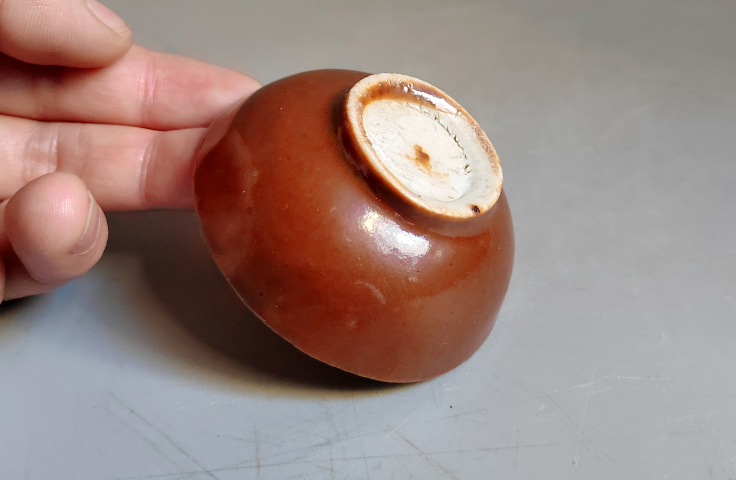 古玩陶瓷紫金釉杯拍賣,當前價格880元