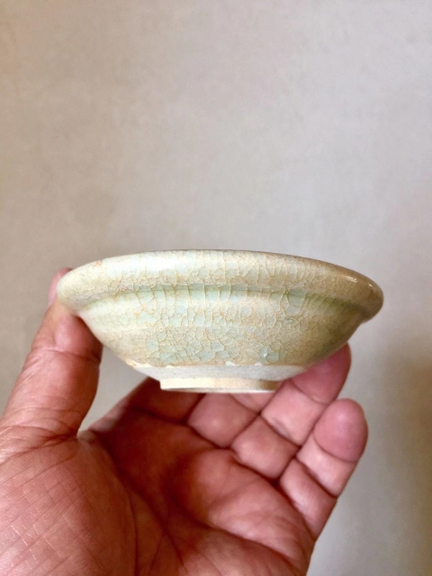 古玩陶瓷影青釉茶盞拍賣，當前價格680元
