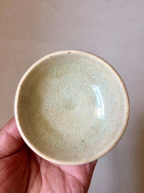 古玩陶瓷影青釉茶盞拍賣，當前價格680元