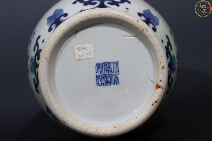 古玩陶瓷清中晚青花夔龍紋棒槌瓶拍賣，當前價格19800元