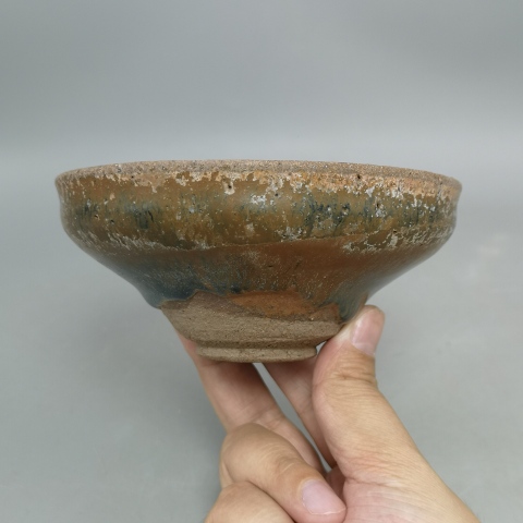 古玩陶瓷兔毫斗笠束口盞拍賣，當(dāng)前價(jià)格2500元