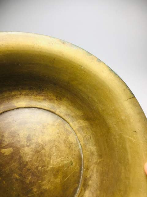 古玩雜項清代大銅盆拍賣，當前價格450元