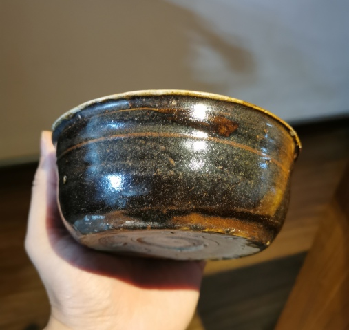 古玩陶瓷【平臺實物保真】清早期黑釉白地水洗拍賣,當前價格999元